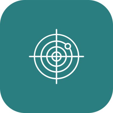 vektör hedef simgesi illüstrasyonu