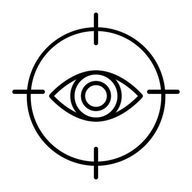 Göz simgesi. vektör illüstrasyonu