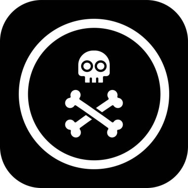 Kafatası simge vektör çizim