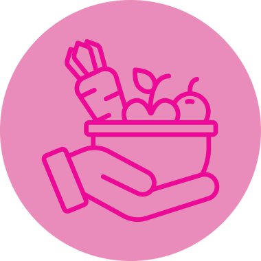 Gıda simgesinin vektör illüstrasyonu