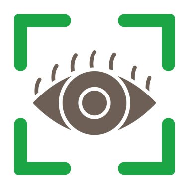 Doğrulanmış Göz Ağı simgesi, vektör illüstrasyonu