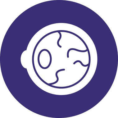 Bir gezegen simgesinin vektör illüstrasyonu