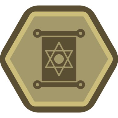 Bir yıldızın vektör illüstrasyonu