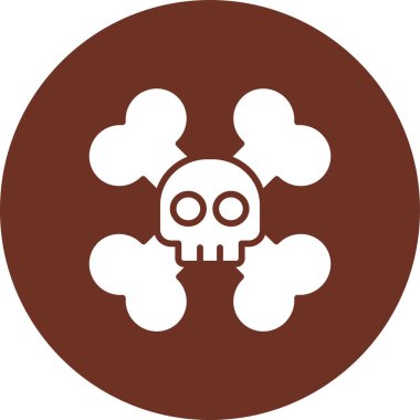 Kafatası simge vektör çizim