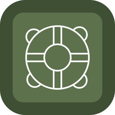 Çemberdeki modern bir simgenin vektör çizimi