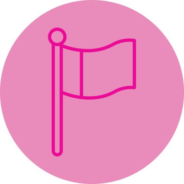 bayrak ikonu vektör illüstrasyonu