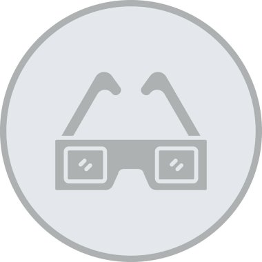 Gözlük ikonu. vektör illüstrasyonu