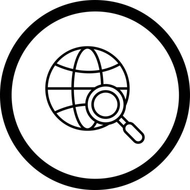 seo modern simgesinin vektör illüstrasyonu