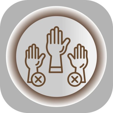 Parmakları olmayan eşsiz el simgesi