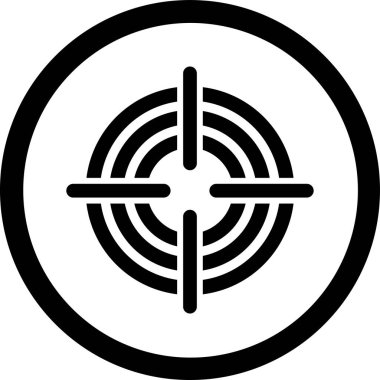 hedef simge vektör illüstrasyonu