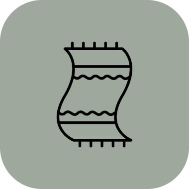 Web sitesi simgesi. Örgü ipliği, vektör çizimi