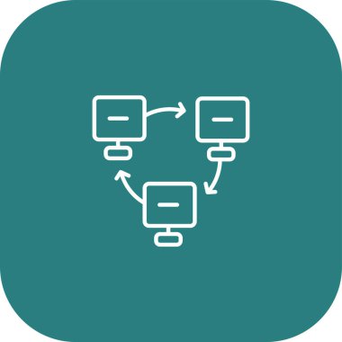 ağ paylaşım simgesi çizimi