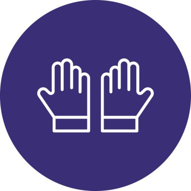 Eldiven. Web simgesi basit illüstrasyon