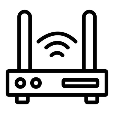 Wifi simgesi, vektör illüstrasyonu