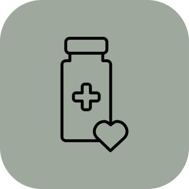 Web ve mobil uygulamalar için vektör sağlık ikonu. Çizim. düz biçim.