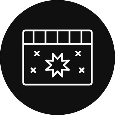 Takvim simgesi soyut arkaplanda izole edildi