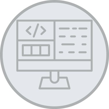 vektör lcd lcd simgesi