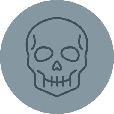 Cadılar Bayramı kafatası vektör çizim