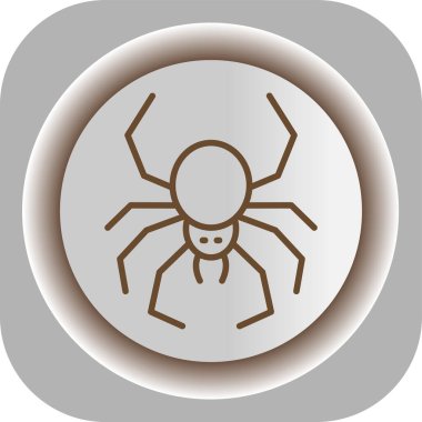 Örümcek ağı simgesi. vektör illüstrasyonu