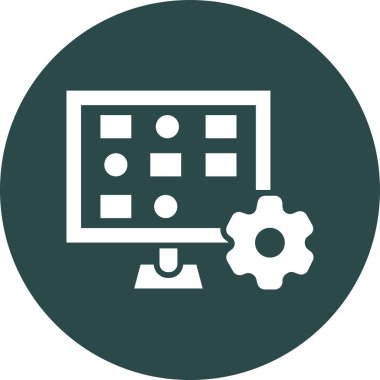 Modern dizüstü bilgisayar simgesinin vektör illüstrasyonu