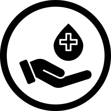 Tıbbi bir simgenin vektör illüstrasyonu