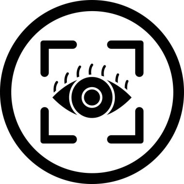 Göz simgesi, vektör illüstrasyonu