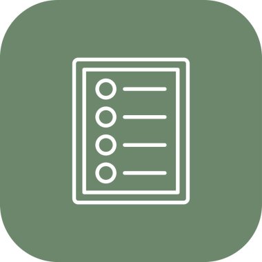 vektör kontrol listesi simgesi