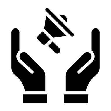 Eller simgesi, vektör illüstrasyonu