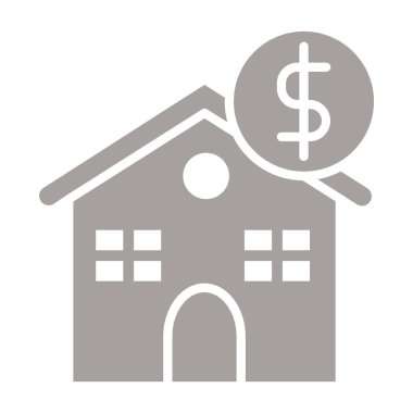 banka binası vektör simgesi