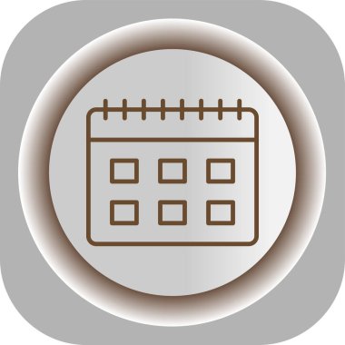 takvim simgesini, basit vektör çizim