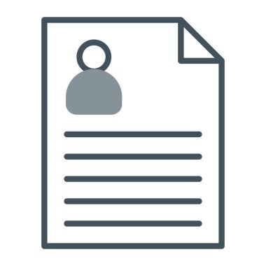 Belge. Web simgesi basit illüstrasyon