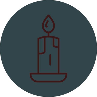 Mum simgesi vektör illüstrasyonu