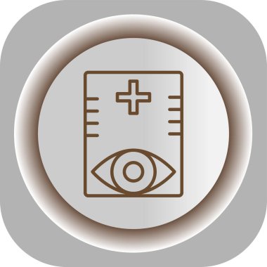 Benzersiz göz vektör çizgisi simgesi