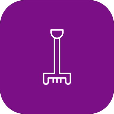 Süpürge simgesi vektör illüstrasyonuName