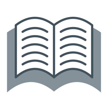 Kitap. Web simgesi basit illüstrasyon