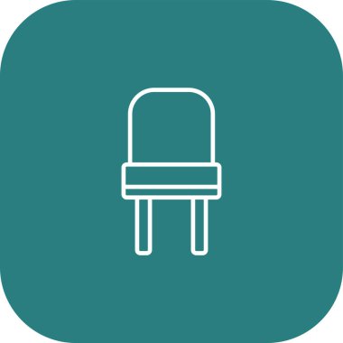 Koltuk ağ simgesi, vektör illüstrasyonu