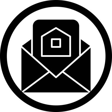 zarf simgesi vektör illüstrasyonu