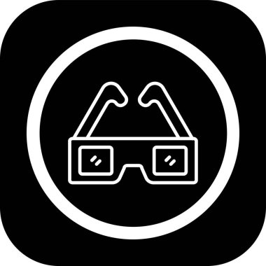 vektör gözlüğü simgesi, illüstrasyon