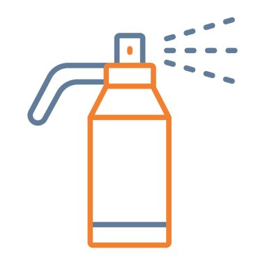 Sprey dağıtıcı vektör ince çizgi simgesi