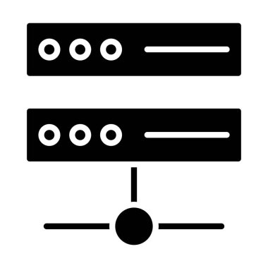 veri merkezi simgesi modaya uygun izole edilmiş arkaplan