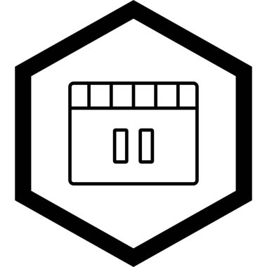 kutu simgesi, vektör illüstrasyonu