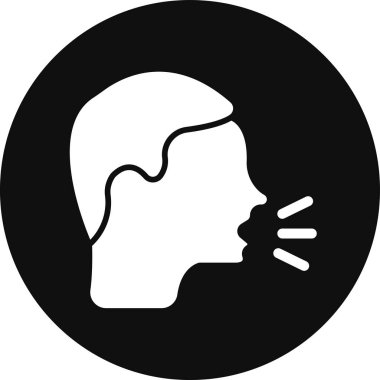 Konuşma baloncuğu silueti olan adam