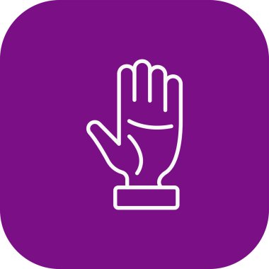 El simgesinin vektör illüstrasyonu