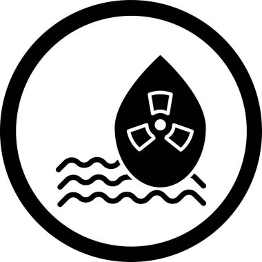 su damlası ikon vektör illüstrasyonu