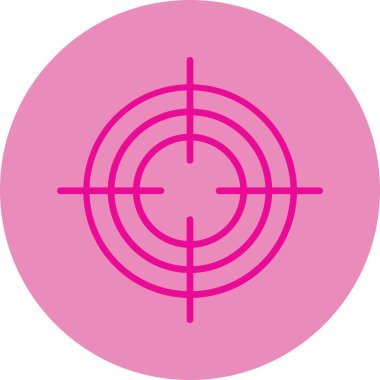 Hedef. Web simgesi basit illüstrasyon