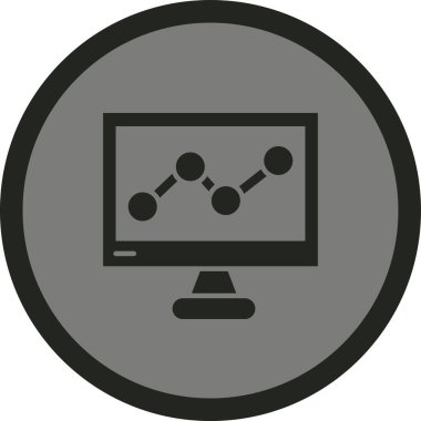 analitik vektör simgesi modern basit illüstrasyon