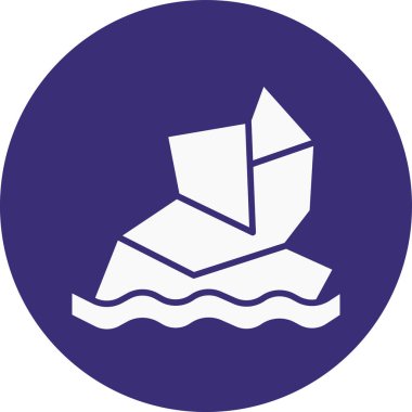 tekne simgesi, vektör illüstrasyonu