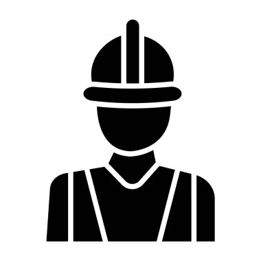 Mühendis simgesi, vektör illüstrasyonu