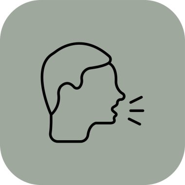 İnsan yüzü simgesinin vektör çizimi, insan yüzü