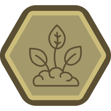 çiçek simgesi vektör illüstrasyonu